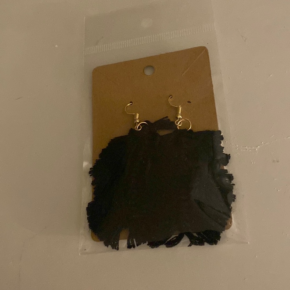 Black Macrame Earrings